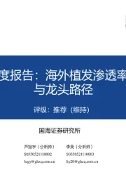 植发行业深度报告:海外植发渗透率、竞争格局与龙头路径