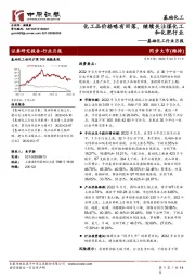 基础化工行业月报：化工品价格略有回落，继续关注煤化工和化肥行业