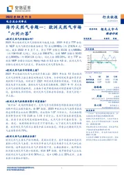 电力及公用事业：海外天然气专题一：欧洲天然气市场“六问六答”