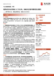 碳中和行业(新能源发电)周报:硅料成交均价突破25万元/吨,持续关注海外需求变化情况
