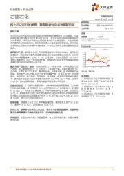 石油石化行业点评：恒力石化拟分拆康辉，聚酯新材料迎来发展新阶段