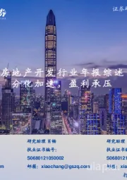 房地产开发行业年报综述:分化加速,盈利承压