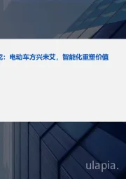 新能源车行业研究:电动车方兴未艾,智能化重塑价值