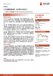 零售行业周报第429期:三月消费数据较弱,四月预计仍然乏力