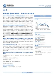 电子行业专题研究：硬件科技持股比例降低，估值处于历史底部