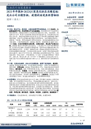 化妆品行业深度报告:2021年年报和2022Q1医美化妆品业绩总结:龙头公司业绩坚挺,疫情扰动更显经营韧性