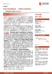非银金融行业周报:基金加快高质量发展,一季度险企投资端承压