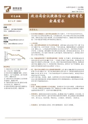 有色金属：政治局会议提振信心 看好有色金属需求