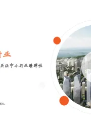 月酝知风之银行业：板块安全边际充分，季报期关注中小行业绩弹性