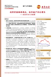 光伏行业5月展望：硅料价格维持高位，组件排产环比增长