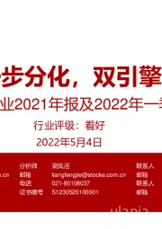 证券行业2021年报及2022年一季报综述：业绩进一步分化，双引擎继续发力