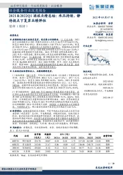 社会服务行业深度报告：2021＆2022Q1酒旅业绩总结：承压持续，静待拐点下复苏业绩弹性