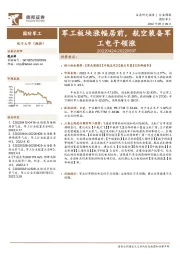 国防军工行业周报:军工板块涨幅居前,航空装备军工电子领涨