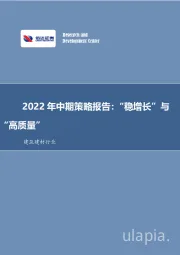 建筑建材行业深度研究：2022年中期策略报告：“稳增长”与“高质量”