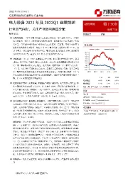 电力设备行业2021年及2022Q1业绩综述：行业景气向好，关注产业链利润重分配