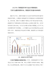 2022年4月新能源汽车行业运行数据报告：汽车行业遭受疫情冲击，新能源汽车增长保持韧性