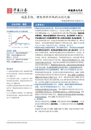 新能源锂电池系列报告之九：硅基负极，锂电材料升级的必经之路