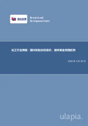化工行业周报：国内轮胎纷纷涨价，液体黄金亮相欧洲