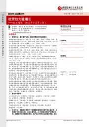 新材料&金属材料行业周报（2022年5月第4期）：政策助力稳增长