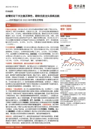 纺织服装行业2022年中期投资策略:疫情扰动下关注复苏弹性,期待优质龙头扬帆远航