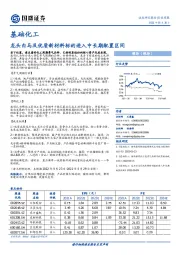 基础化工行业周报：龙头白马及优质新材料标的进入中长期配置区间