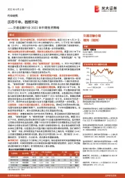 交通运输行业2022年中期投资策略：历尽千辛，岿然不动