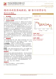 银行行业周报：稳经济政策落地提速；Q1银行经营分化
