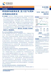 有色金属行业周报：新能源终端持续放量，复工复产及宽松政策提振金属需求