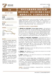 游戏行业数据周报：国内iOS渠道5月流水维持同比上升，6月游戏版号发放