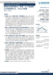 电力设备行业点评报告:特斯拉及造车新势力一季报:Q1产销高增,Q2疫情短暂冲击,不改上升趋势