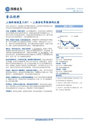 上海食饮草根调研反馈：上海终端恢复几何？