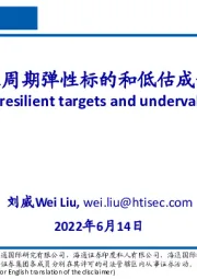 化工：关注周期弹性标的和低估成长股