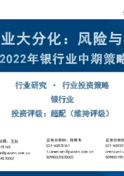 2022年银行业中期策略：银行业大分化：风险与机遇