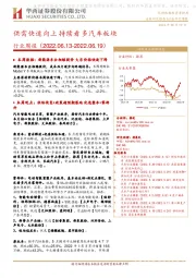 汽车行业周报：供需快速向上 持续看多汽车板块