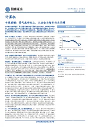 计算机中报前瞻：景气底部向上，大安全与智车行业闪耀