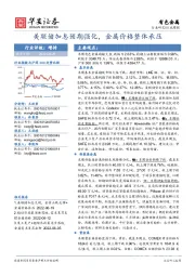 有色金属行业周报：美联储加息预期强化，金属价格整体承压