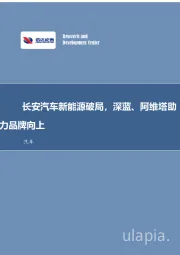 汽车行业专题研究：长安汽车新能源破局，深蓝、阿维塔助力品牌向上