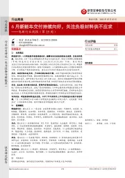 电新行业周报(第25周):6月新能车交付持续向好,关注负极材料供不应求