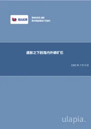 化工行业专题研究报告：通胀之下的海内外磷矿石