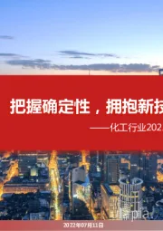 化工行业2022年度中期投资策略:把握确定性,拥抱新技术