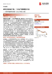 家用电器研究周报（2022年第28周）：原料价格持续下移，7月地产销售重回平淡