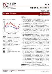 锂电池行业月报：销量创新高，板块持续关注