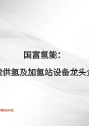 环保行业：国富氢能：车载供氢及加氢站设备龙头企业