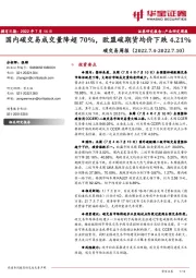 碳交易周报：国内碳交易成交量降超70%，欧盟碳期货均价下跌4.21%