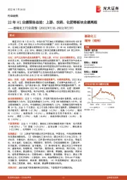基础化工行业周报:22年H1业绩预告总结:上游、农药、化肥等板块业绩亮眼