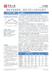 电力设备行业周报：储能市场迎爆发，镍价下跌三元性价比提升