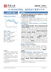 战略科技（计算机）行业周报：H1预告利空落地，疫情复苏下展望下半年
