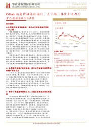 有色-能源金属行业周报：Pilbara拍卖价格高位运行，上下游一体化企业为王