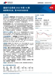 通信行业周报2022年第18期：储能需求旺盛，数字经济加速发展