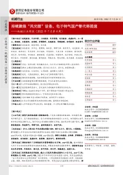 机械行业周报(2022年7月第4周):持续聚焦“风光锂”设备,电子特气国产替代将提速